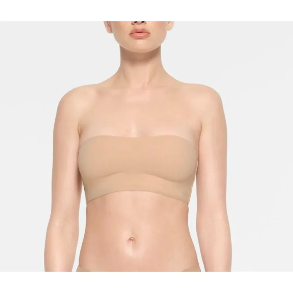 NWT SKIMS Naked Bandeau in Clay - Picture 8 of 8